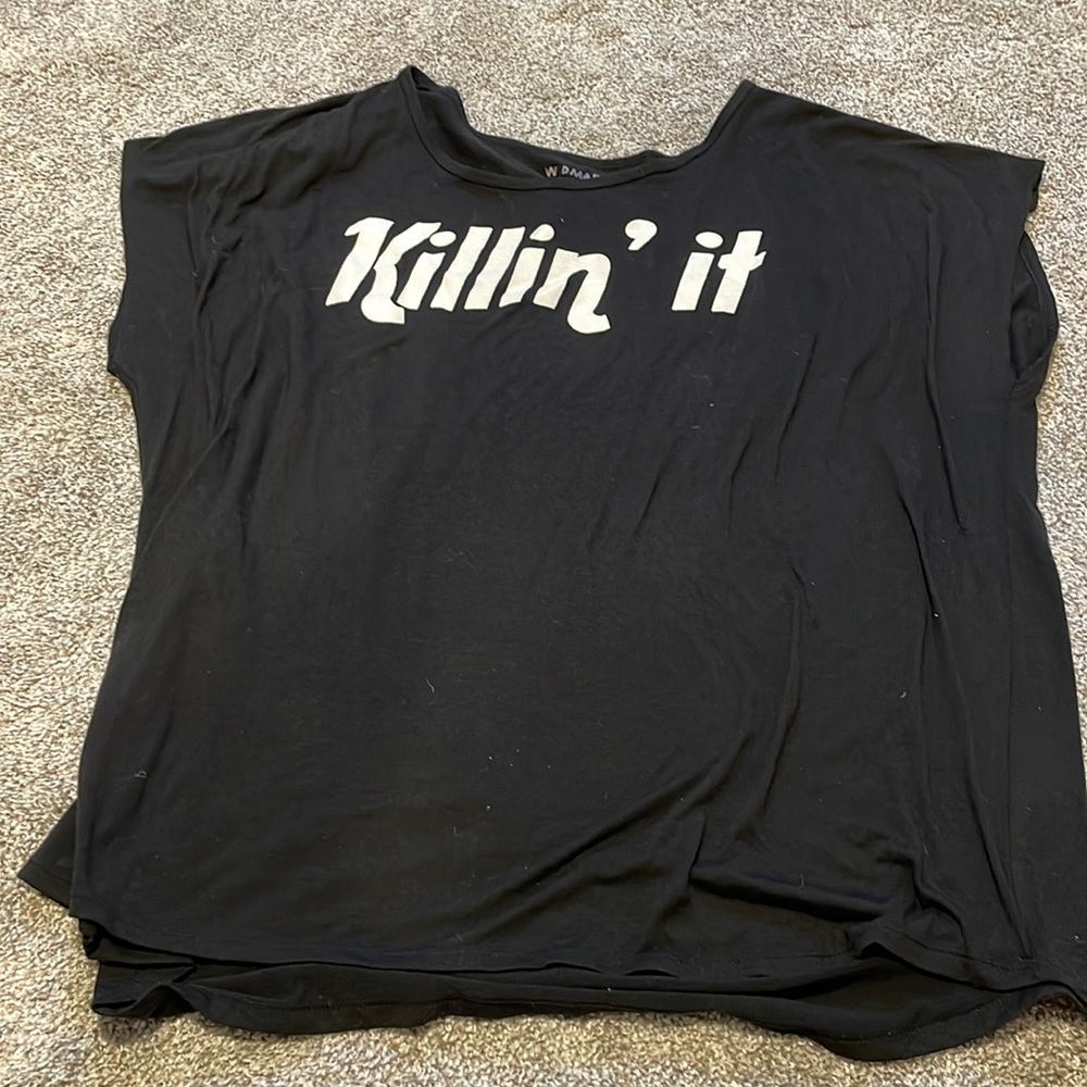 Oversized work out shirt